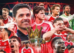 Arteta nghẹn ngào phát biểu sau khi Arsenal xé tan cơn khát 22 năm