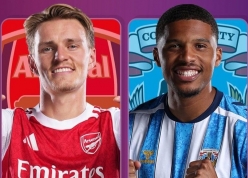 Link xem trực tiếp Arsenal vs Coventry, 2h00 hôm nay 22/8