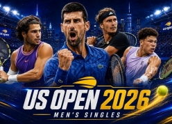Lịch thi đấu tennis đơn nam US Open 2026 mới nhất