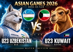 Siêu máy tính dự đoán tỷ số U23 Kuwait - U23 Uzbekistan, ASIAD 2026: Kết quả khó tin