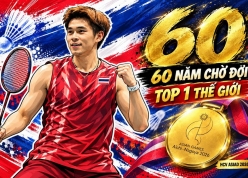 Ngôi sao Thái Lan đưa cầu lông xứ chùa Vàng trở lại đỉnh cao ASIAD sau 60 năm