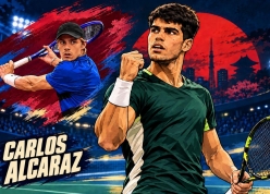 Alcaraz thoát hiểm nghẹt thở, hẹn đấu “cao thủ trái một tay” ở tứ kết Japan Open
