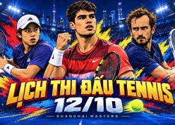 Lịch thi đấu tennis hôm nay 12/10: Thần đồng gốc Việt đại chiến quái vật Na Uy