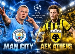 Siêu máy tính soi tỷ số Man City - AEK Athens, 2h00 ngày 21/10