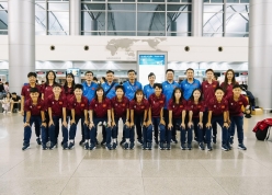 Việt Nam lên đường bảo vệ ngôi vô địch futsal nữ Đông Nam Á