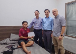 VFF có hành động ấm lòng với cầu thủ U19 Việt Nam chấn thương