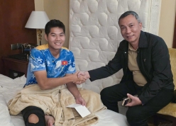 Trung vệ Hiểu Minh nhận sự quan tâm đặc biệt từ VFF