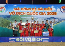 Đà Nẵng vô địch Giải Bóng đá Bãi biển Vô địch quốc gia 2026