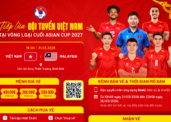 Vé xem ĐT Việt Nam đại chiến Malaysia đắt nhất 400.000 đồng