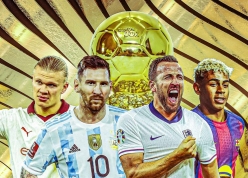 Cuộc đua Quả bóng Vàng 2026: Kane xếp nhì, top 1 quá áp đảo