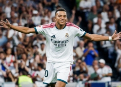 Mbappe cán mốc 14 cú đúp, Real Madrid thắng hủy diệt tại Bernabeu