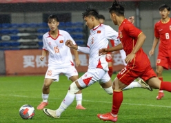 U16 Việt Nam thua cả 3 trận giải quốc tế ở Trung Quốc với 2 bàn thắng