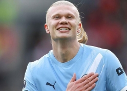 Erling Haaland ăn mừng hả hê khi MU bại trận