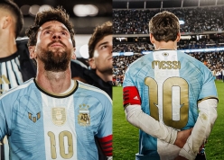 Bí ẩn hai chiếc sừng trên số áo 10 của Messi được giải đáp