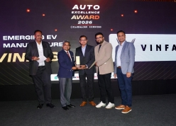VinFast nối dài chuỗi giải thưởng ở Ấn Độ với 'cú đúp' tại Auto Excellence Awards 2026