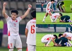 U23 Việt Nam để lại hình ảnh xúc động sau trận thắng Ả Rập
