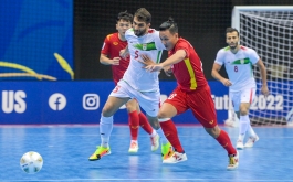 Việt Nam đứng thứ 8/16 tại BXH chung cuộc giải futsal châu Á 2022