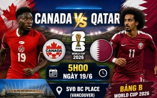 Link xem trực tiếp Canada vs Qatar hôm nay 19/6 trên VTV - World Cup 2026