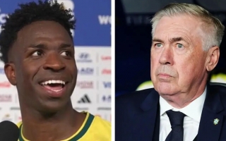 Vinicius bật mí lời hứa với Ancelotti sau cú đúp cho Brazil