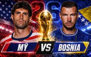 Tỷ lệ thắng Mỹ vs Bosnia & Herzegovina: Mỹ áp đảo!