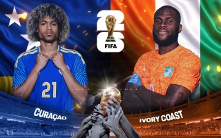 Link xem trực tiếp Curacao vs Bờ Biển Ngà hôm nay 26/6 trên VTV - World Cup 2026