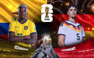 Link xem trực tiếp Đức vs Ecuador hôm nay 26/6 trên VTV - World Cup 2026