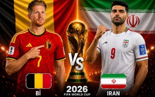 Xem trực tiếp Bỉ vs Iran - World Cup 2026 ở đâu?
