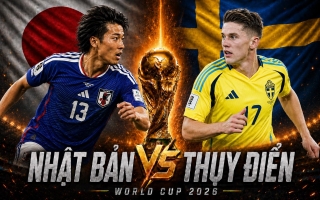 Link xem trực tiếp Nhật Bản vs Thụy Điển hôm nay 26/6 trên VTV - World Cup 2026