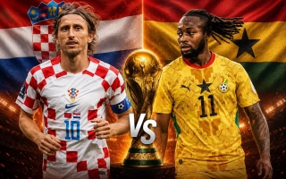 Trực tiếp bóng đá Croatia vs Ghana, 4h00 hôm nay 28/6