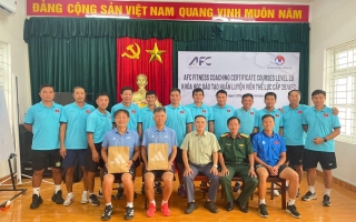 Bế giảng khóa học Huấn luyện viên thể lực AFC cấp 2B năm 2026