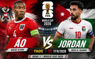 Đội hình mạnh nhất Áo vs Jordan: David Alaba lại là niềm hy vọng