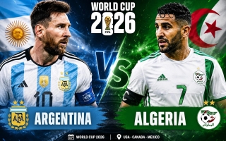 Trực tiếp bóng đá Argentina vs Algeria, 8h00 hôm nay 17/6