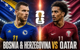 Link xem trực tiếp Bosnia & Herzegovina vs Qatar hôm nay 25/6 trên VTV - World Cup 2026