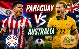 Trực tiếp bóng đá Paraguay vs Australia, 9h00 hôm nay 26/6