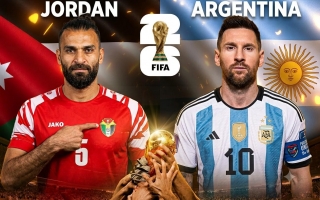 Dự đoán tỷ số Jordan vs Argentina: Con số kinh khủng!