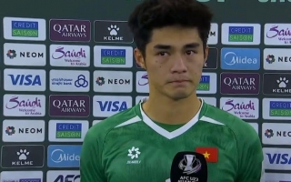 Trung Kiên bật khóc, nói lời xúc động sau trận thua U23 Trung Quốc