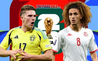 Dự đoán tỷ số Thụy Điển vs Tunisia: Song sát châu Âu lên tiếng