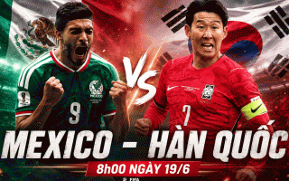 Dự đoán bàn thắng, góc & thẻ phạt Mexico vs Hàn Quốc, 08h00 ngày 19/6
