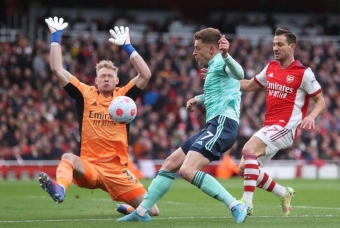 Trực tiếp Arsenal 0-0 Leicester: Bỏ lỡ đáng tiếc