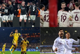 Xác định 4 đội bóng chắc suất vào Tứ kết Champions League