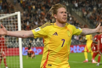 De Bruyne tỏa sáng, Bỉ thắng nghẹt thở Xứ Wales trong trận cầu 7 bàn