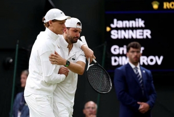 Sinner thất vọng dù giành vé vào tứ kết Wimbledon