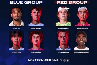 Xuất hiện bảng 'tử thần' ở giải tennis Next Gen ATP Finals 2024