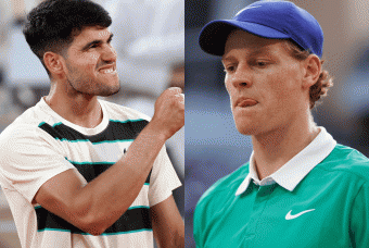 Trực tiếp tennis Carlos Alcaraz 1-2 Jannik Sinner: Alcaraz lâm nguy
