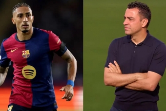 Raphinha bất ngờ chỉ trích HLV Xavi trước thềm tái đấu Inter Milan
