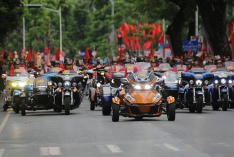 Dàn mô tô “tiền tỷ” góp mặt ấn tượng tại lễ kỷ niệm 70 năm giải phóng Hải Phòng