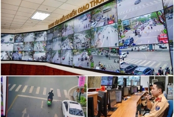 Hà Nội: CSGT dùng máy ảnh lưu động xử lý xe máy vi phạm giao thông