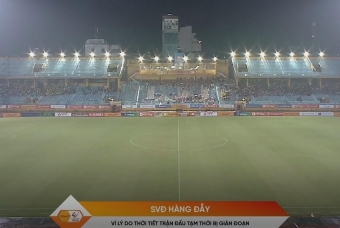 Trực tiếp CAHN 0-0 Thanh Hóa: Tạm hoãn trận đấu