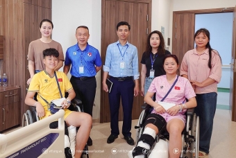 VFF động viên 2 tuyển thủ Việt Nam gặp chấn thương