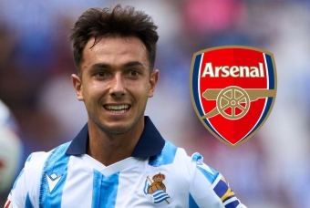 Arsenal hoàn thành mọi thủ tục chiêu mộ Zubimendi